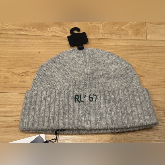 Polo Ralph Lauren Men’s Northwest Passage Stitched Patch Beanie Gray NWT OSFA